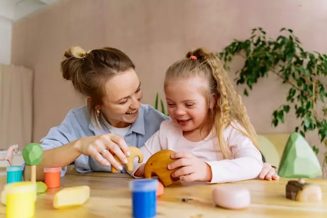 A parent and child in Davie, Florida, reflecting the importance of financial support in ensuring children’s well-being.