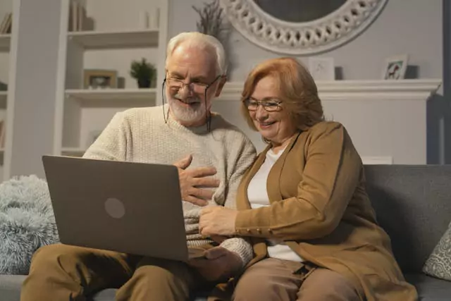 An elderly couple in Davie, Florida, symbolizing the importance of planning ahead.