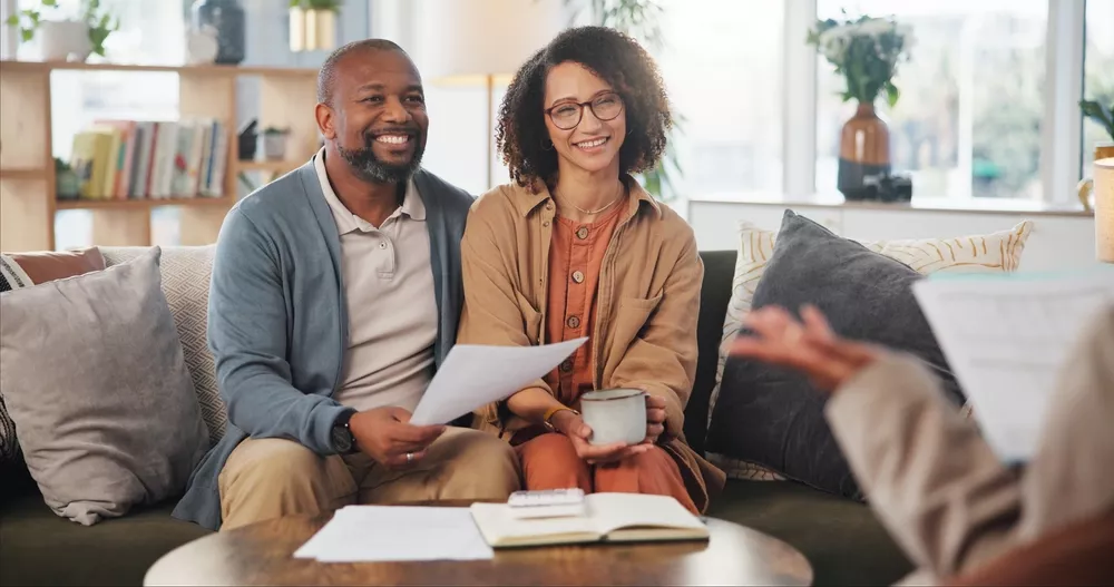 Elder couple discussing a Florida estate plan with an attorney